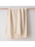 West Elm soft corded throw natural - British product