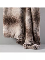 John Lewis West Elm Faux Fur Throw Light Red 152x119cm- Buy online at McGrocer