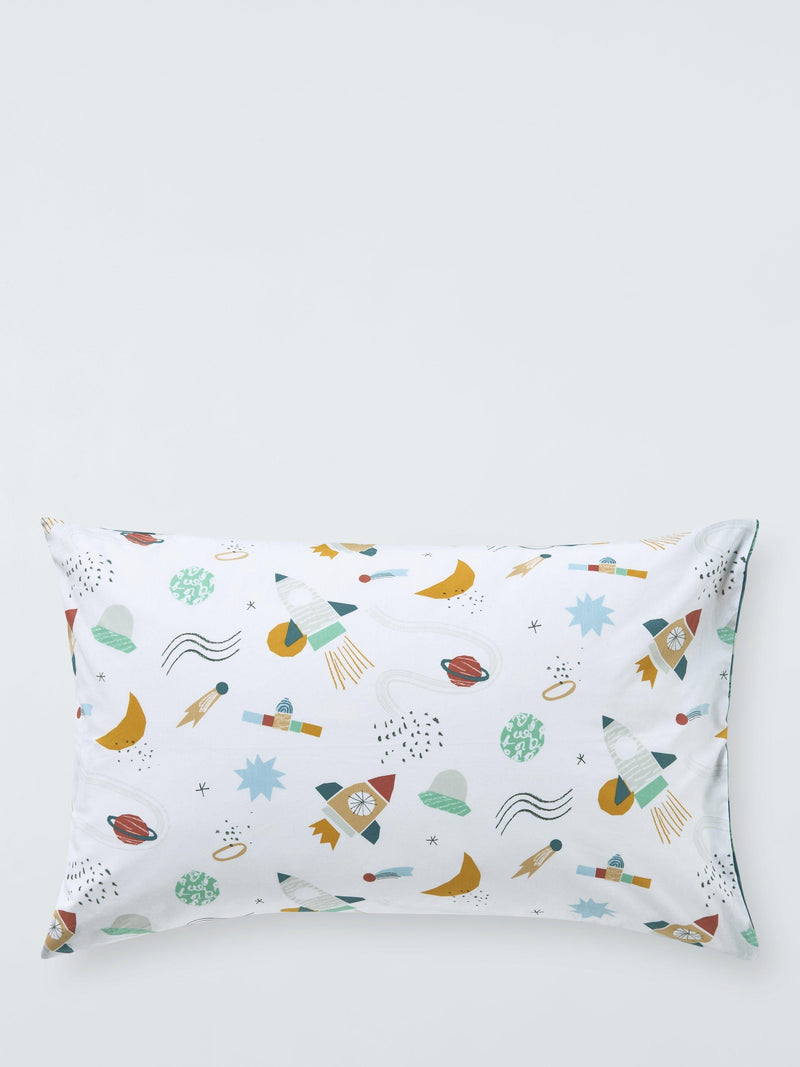 John Lewis kids space duvet set single pillowcase, imported from the UK