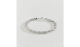 Argos Revere Sterling Silver Twisted Foxtail Chain Bracelet 20cm- Buy online at McGrocer