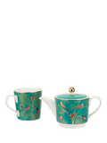 Sara Miller Chelsea Collection tea for one set fine china 350ml green, UK version