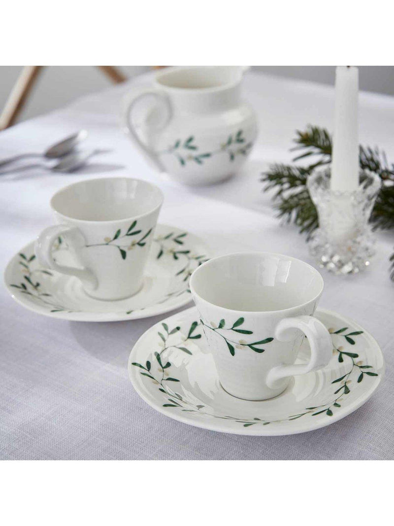 Sophie Conran Portmeirion mistletoe espresso cup saucer 80ml - British product