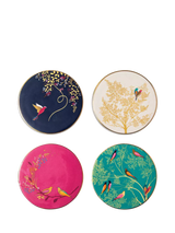 John Lewis Sara Miller Chelsea Collection Fine China Round Coasters Set of 4- Buy online at McGrocer