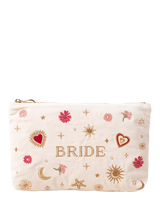 John Lewis Golden Love Charm Embroidered Pouch for Bridal Essentials- Buy online at McGrocer
