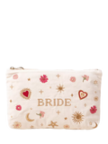 Elizabeth Scarlett golden love charm embroidered bride pouch - British product