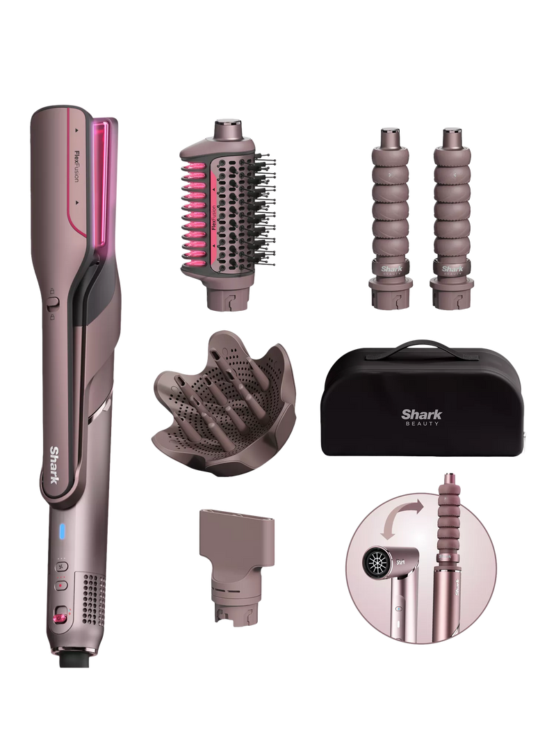 5-in-1 Ceramic Hot Air Styler and Straightener with Case