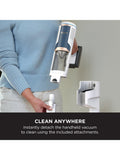 Shark cordless vacuum cleaner in White, Navy and Brass, imported from the UK