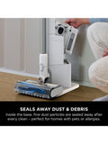 Shark cordless vacuum cleaner in White, Navy and Brass, imported from the UK