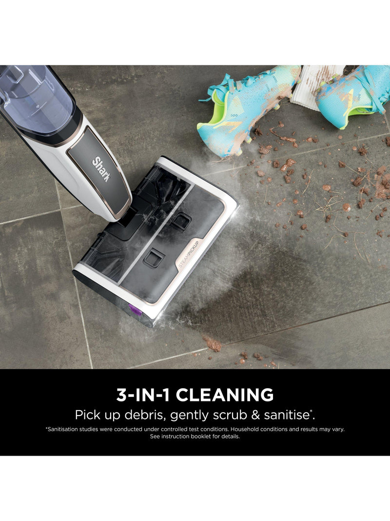 Shark 3-in-1 Steam Floor Cleaner in White (British brand)