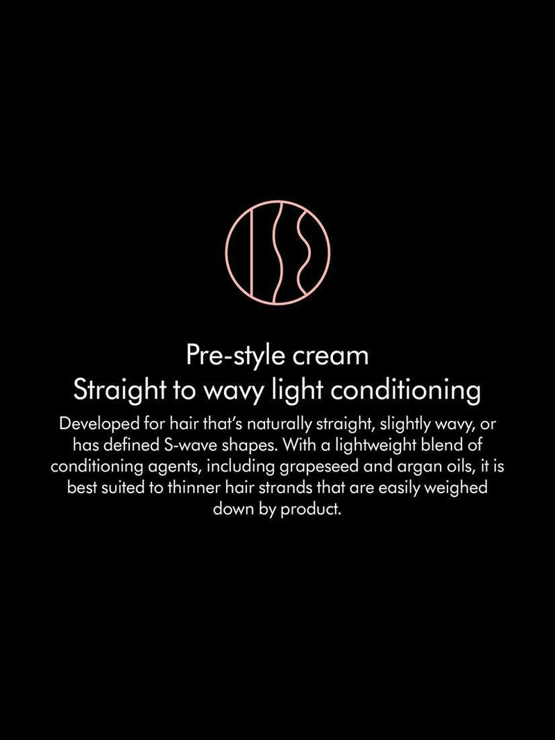 Dyson Chitosan Straight to Wavy Light Pre Style Hair Cream - British product