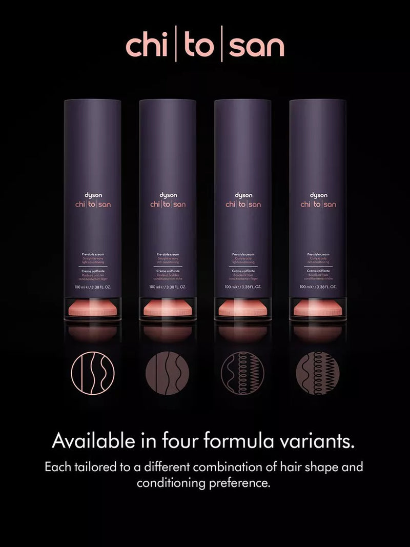 Dyson Chitosan straight/wavy light pre-style hair cream - British product