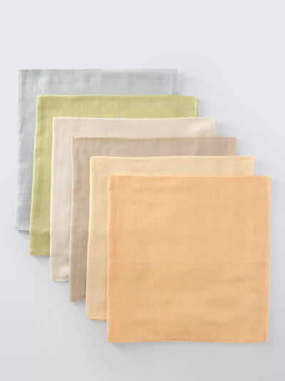 John Lewis Baby Muslin Cloth Set of 6, 70cm Square, 100% Cotton - اشترِ عبر الإنترنت من McGrocer