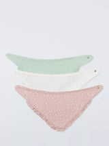 John Lewis Baby Fler Pontelle Dribble Bib, Pack of 3- Buy online at McGrocer