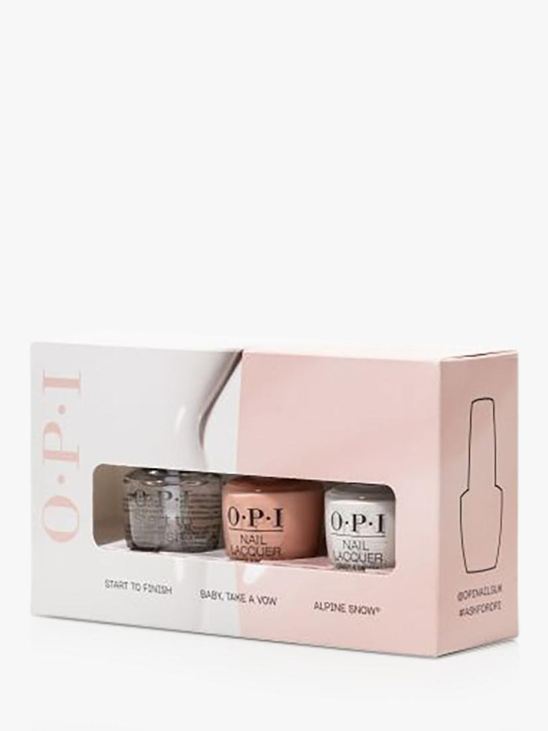 OPI French manicure kit with treatment and two shades, 3 x 15ml, imported from the UK