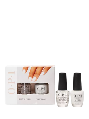 OPI Funny Bunny Sheer Nail Lacquer and Start to Finish Treatment Duo 15ml Each
