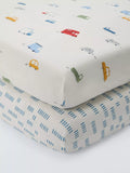 John Lewis fitted baby sheet pack of 2 cotbed 70x140cm (British brand)