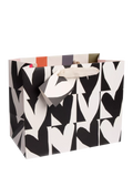 Caroline Gardner monochrome hearts gift bag medium, UK version