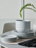 Denby Dove Grey stoneware dinnerware set 12 piece, UK version