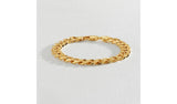 Argos Revere Gold Plated Sterling Silver Flat Curb Chain Bracelet 20cm- Buy online at McGrocer
