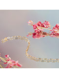 IBB 9ct gold paper chain bracelet 18.5cm (British brand)