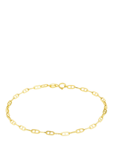 John Lewis IBB 9ct Gold Small Square Rambo Bracelet, 19cm- Buy online at McGrocer