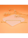 IBB 18ct gold hollow oval belcher bracelet (British brand)