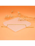 IBB 18ct gold hollow oval belcher bracelet (British brand)