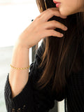 IBB 18ct gold hollow oval belcher bracelet (British brand)