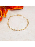 IBB gold paper chain bracelet 18ct 19cm, imported from the UK