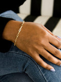 IBB gold paper chain bracelet 18ct 19cm, imported from the UK