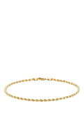 IBB gold rope chain bracelet 19cm, imported from the UK