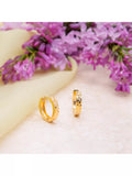IBB 9ct gold diamond cut hoop earrings, UK version