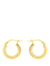 John Lewis IBB 9ct Gold Polished Hoop Creole Earrings- Buy online at McGrocer