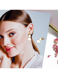 IBB 9ct gold graduated disc drop earrings - British product
