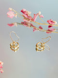 IBB 9ct gold heart drop earrings from Italy, UK version