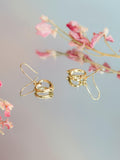 IBB 9ct gold heart drop earrings from Italy, UK version