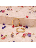 IBB 18ct two-tone hoop earrings, imported from the UK