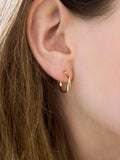IBB 18ct gold twisted hoop creole earrings, UK version