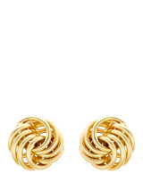 John Lewis IBB 18ct Gold Rose Stud Earrings- Buy online at McGrocer