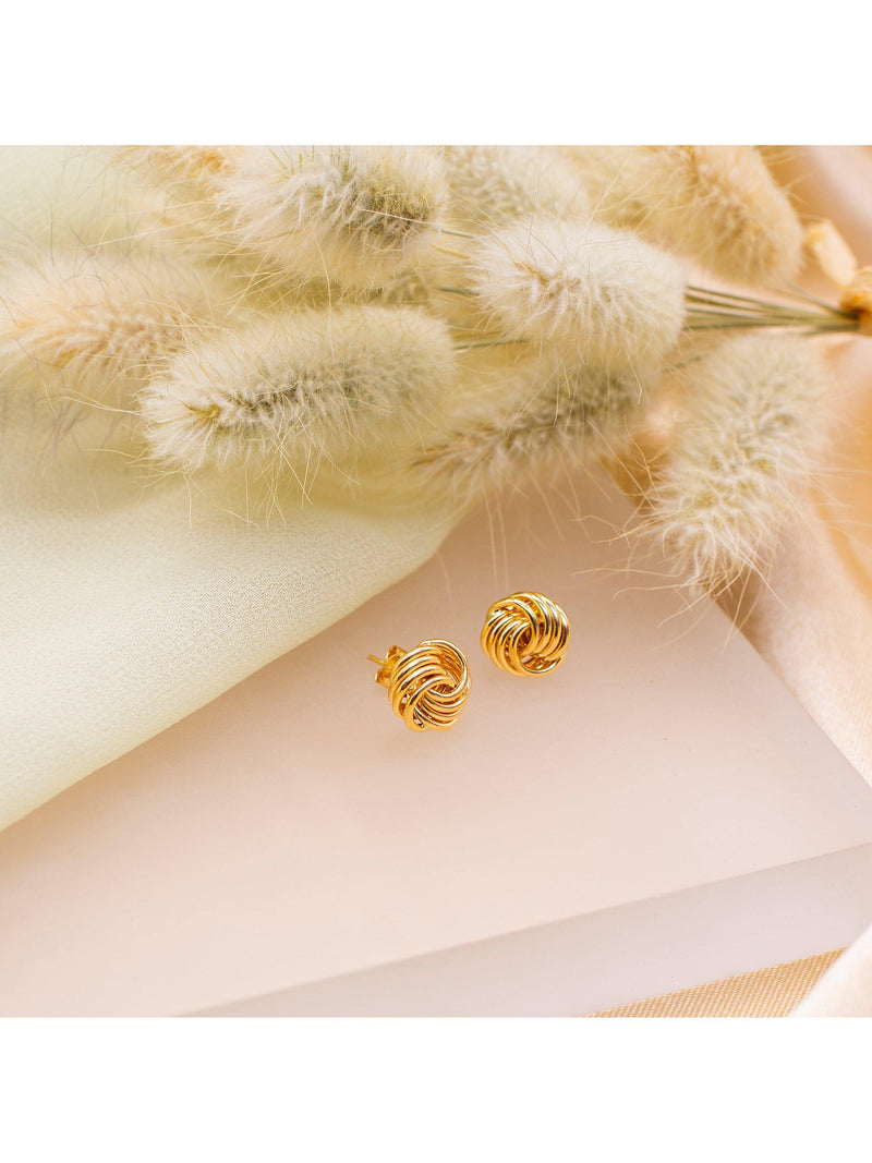 IBB rose stud earrings 1cm diameter (British brand)