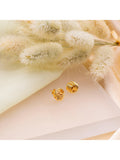 IBB rose stud earrings 1cm diameter (British brand)