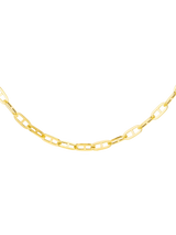 John Lewis IBB 9ct Gold Small Square Rambo Chain Necklace- Buy online at McGrocer