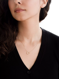 IBB 9ct gold twist circle trace chain necklace - British product