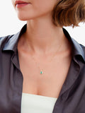 IBB cubic zirconia pendant gold green (British brand)