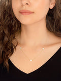 IBB 9ct gold mother of pearl clover necklace 43cm - British product