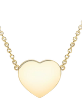 John Lewis IBB 9ct Gold Heart Pendant Necklace 43cm- Buy online at McGrocer