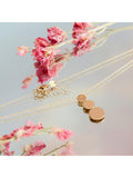 IBB 9ct gold triple disc pendant necklace, imported from the UK