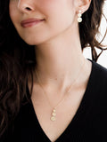 IBB 9ct gold triple disc pendant necklace, imported from the UK