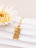IBB gold ingot pendant necklace 9ct 45cm, UK version