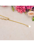 IBB gold heart spiga lariat necklace 18ct (British brand)
